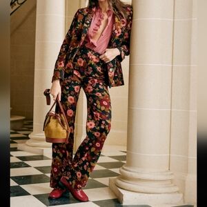 Sezane Martin 100%Cotton Floral Trousers